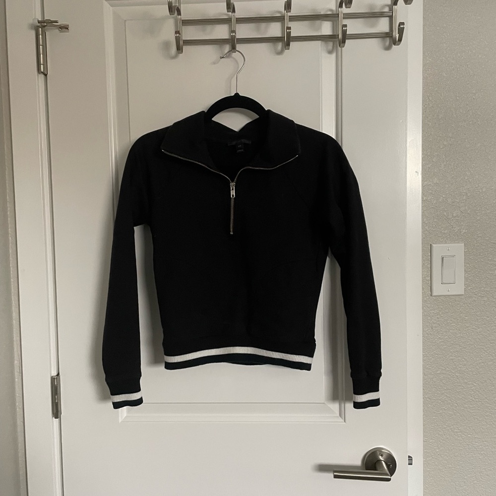 J. Crew quarter-zip crop sweatshirt